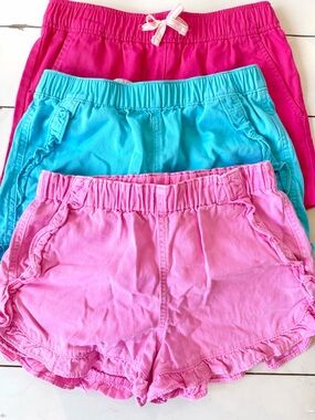 Crewcuts Girls Shorts Size 10 Pink, Magenta Turquoise 3 pair in lot
